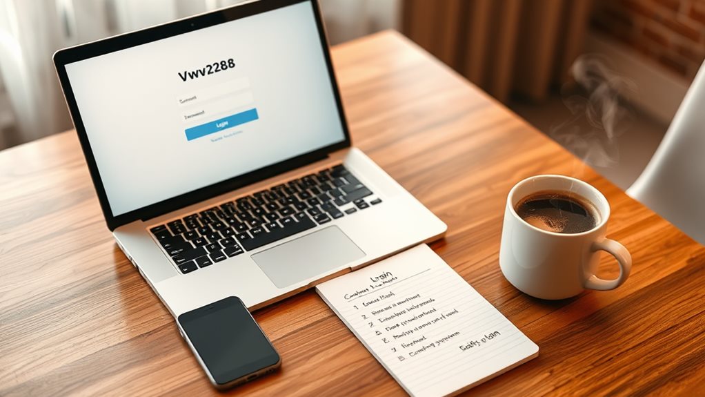 creating vwv2288 account instructions