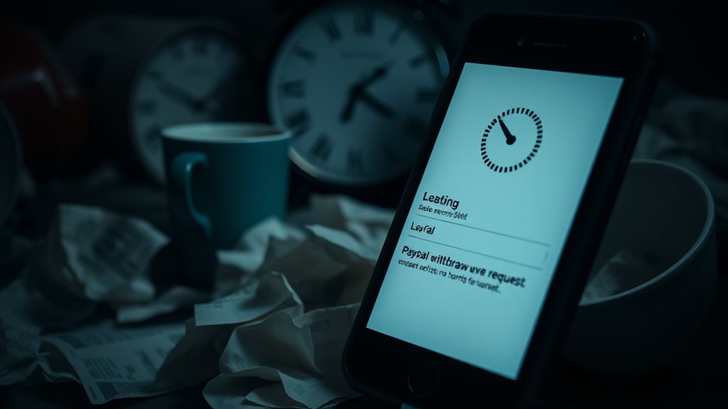 frustrating withdrawal time delays